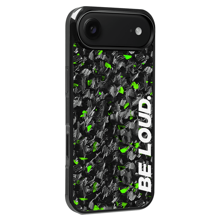 iPhone | Green Flake Real Forged Carbon Fiber Case | BE LOUD. x SCF