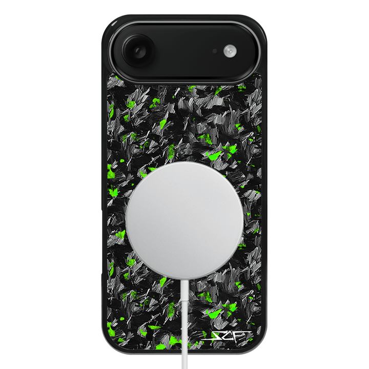 iPhone | Green Flake Real Forged Carbon Fiber Phone Case | CLASSIC Series