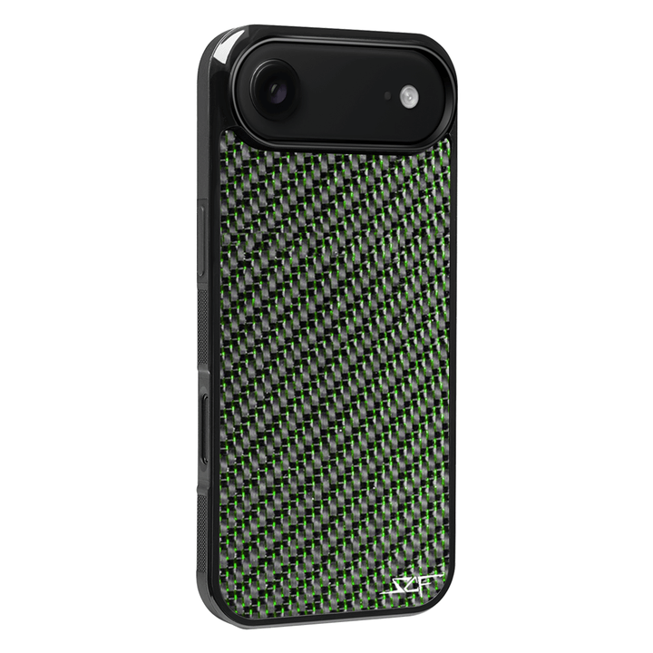 iPhone | Green Lace Real Carbon Fiber Phone Case | CLASSIC Series