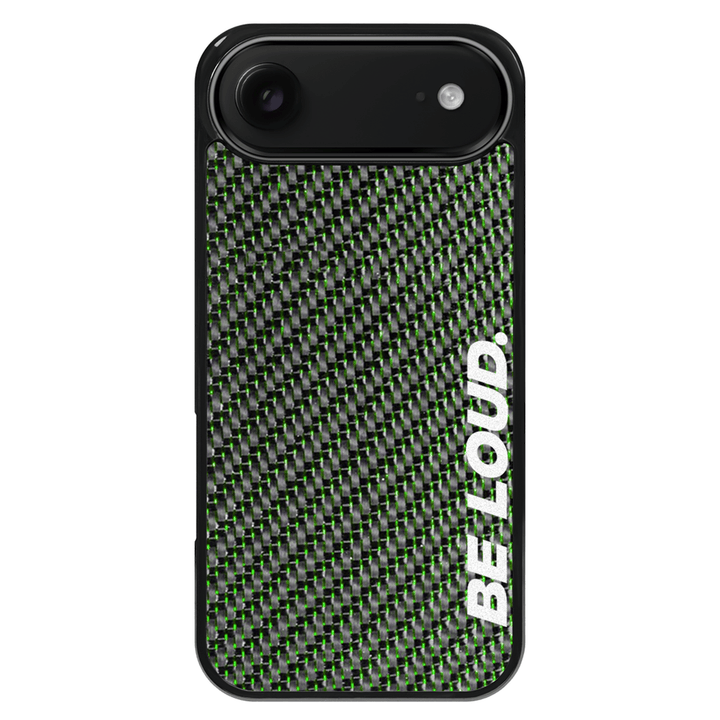 iPhone | Green Lace Real Forged Carbon Fiber Case | BE LOUD. x SCF