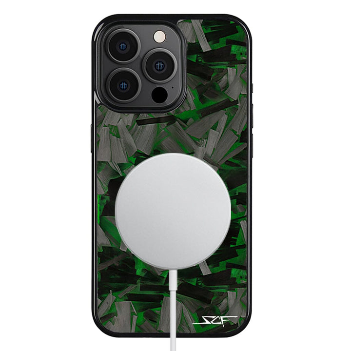 iPhone | Green Lava Forged Carbon Fiber Phone Case | CLASSIC Series