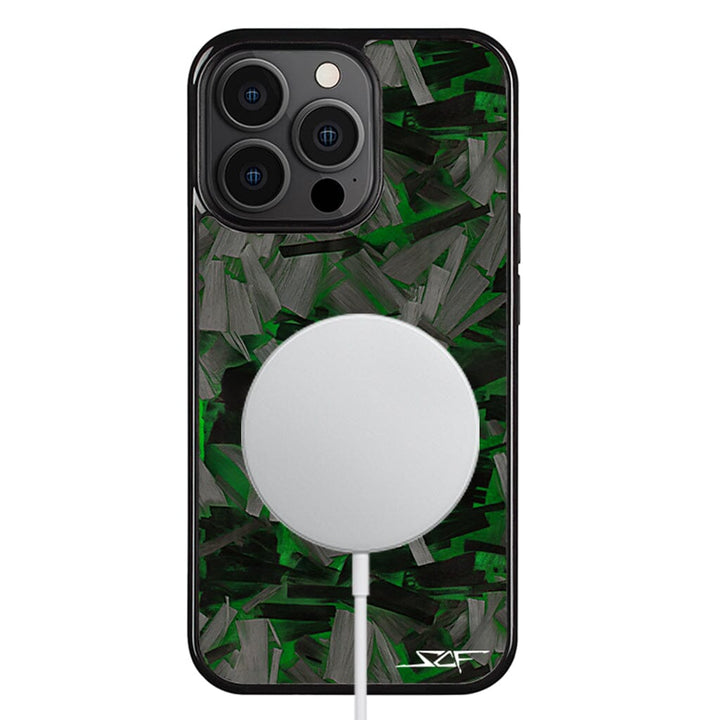 iPhone | Green Lava Forged Carbon Fiber Phone Case | CLASSIC Series
