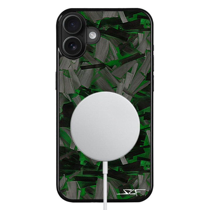 iPhone | Green Lava Forged Carbon Fiber Phone Case | CLASSIC Series