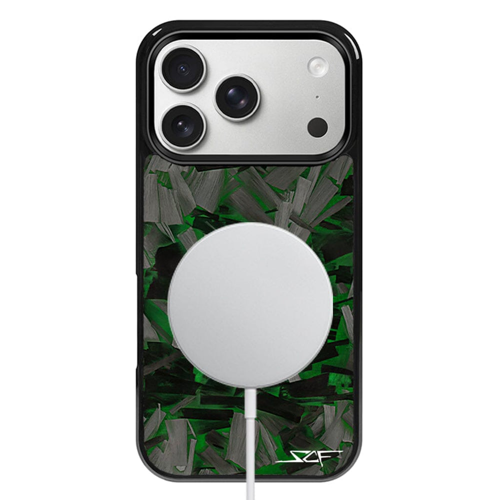 iPhone | Green Lava Forged Carbon Fiber Phone Case | CLASSIC Series