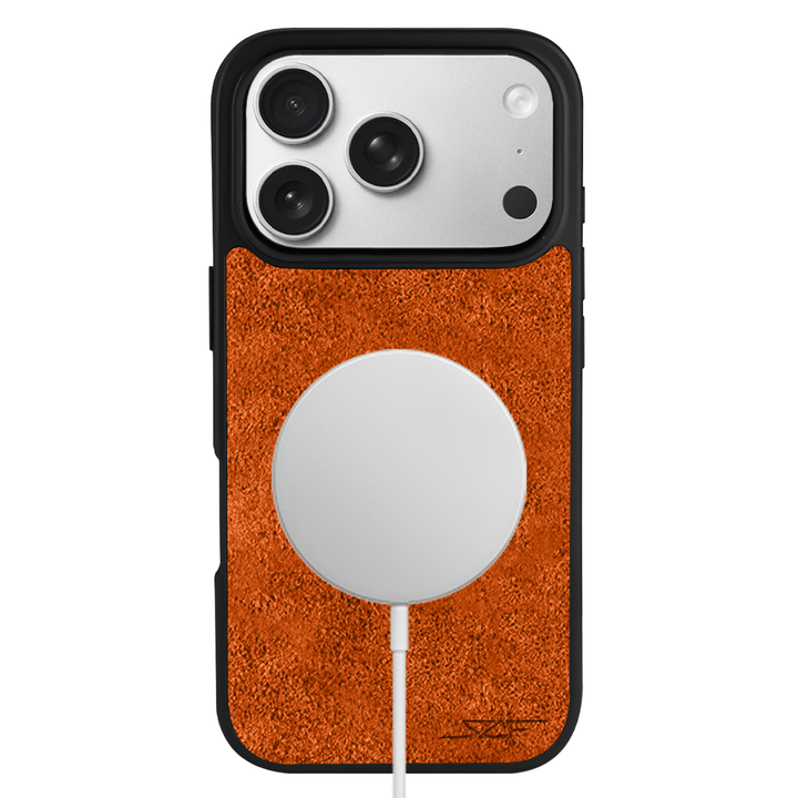 iPhone | Orange Alcantara Case | CLASSIC Series