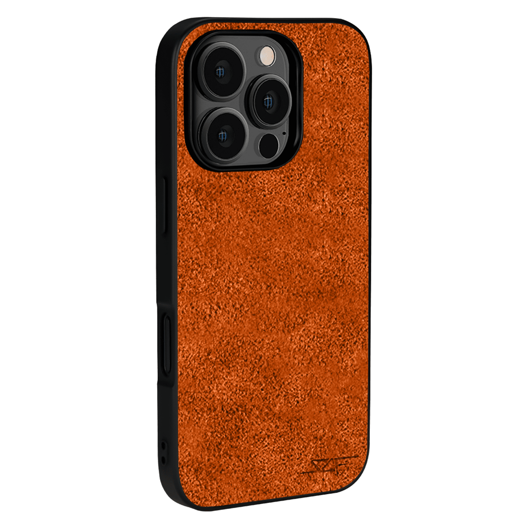 iPhone | Orange Alcantara Case | CLASSIC Series