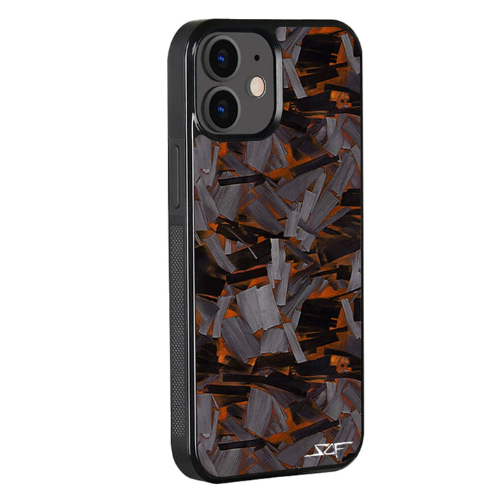 iPhone | Orange Lava Forged Carbon Fiber Phone Case | CLASSIC Series