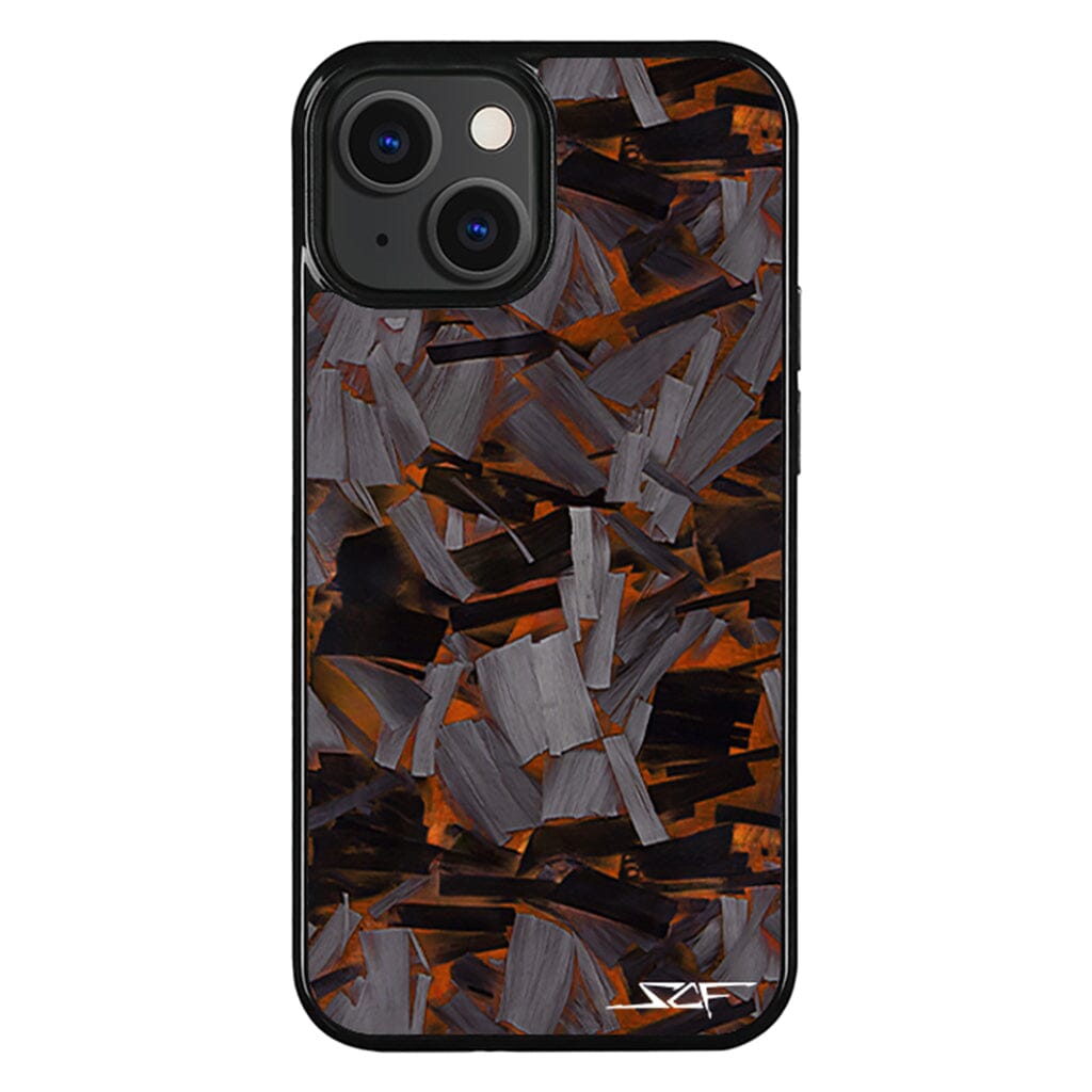 iPhone | Orange Lava Forged Carbon Fiber Phone Case | CLASSIC Series