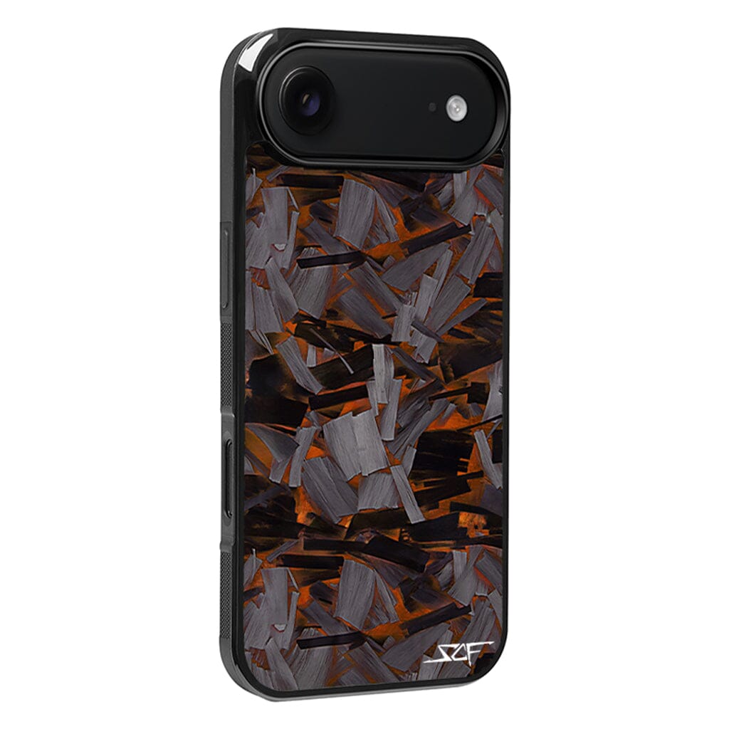 iPhone | Orange Lava Forged Carbon Fiber Phone Case | CLASSIC Series