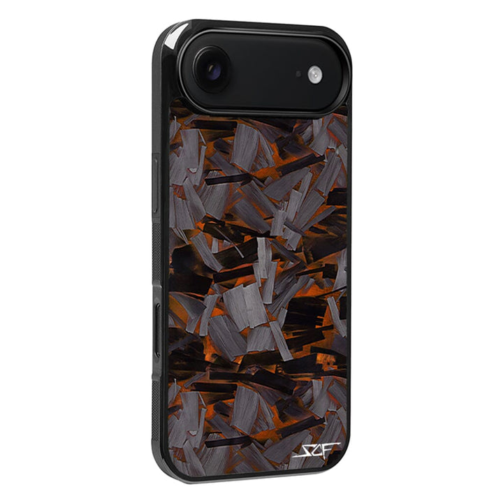 iPhone | Orange Lava Forged Carbon Fiber Phone Case | CLASSIC Series
