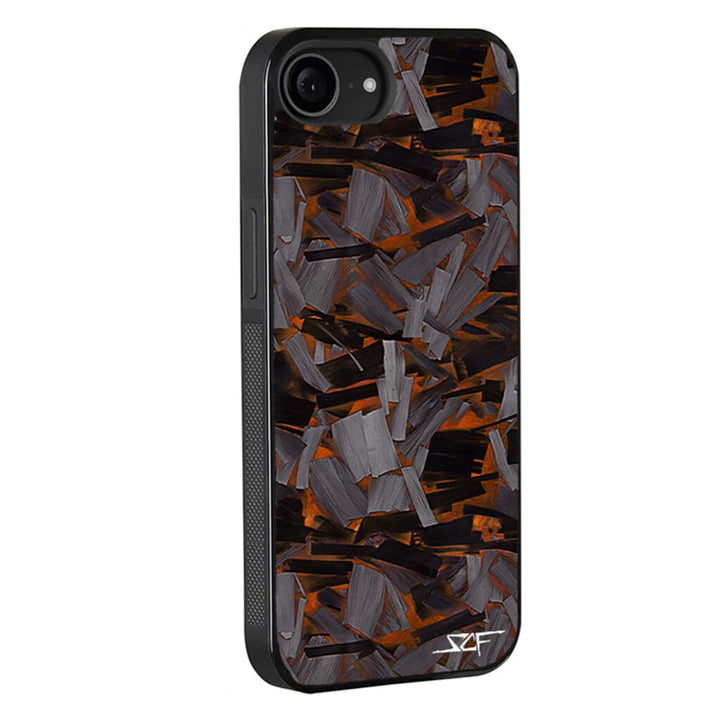 iPhone | Orange Lava Forged Carbon Fiber Phone Case | CLASSIC Series