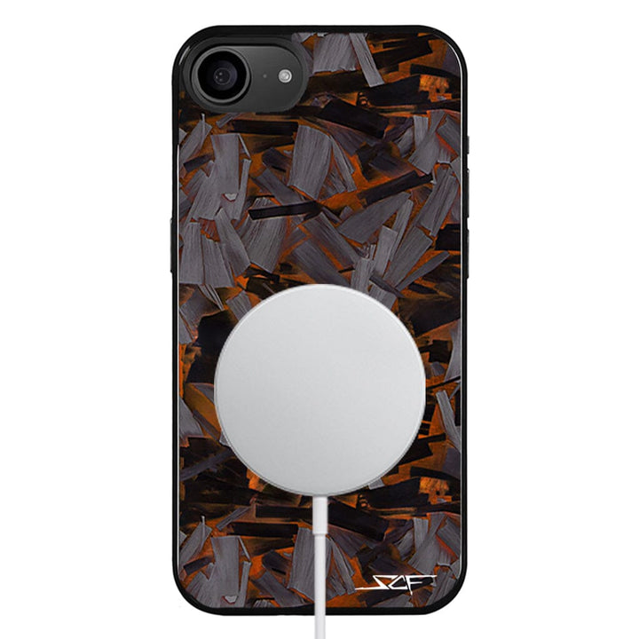 iPhone | Orange Lava Forged Carbon Fiber Phone Case | CLASSIC Series