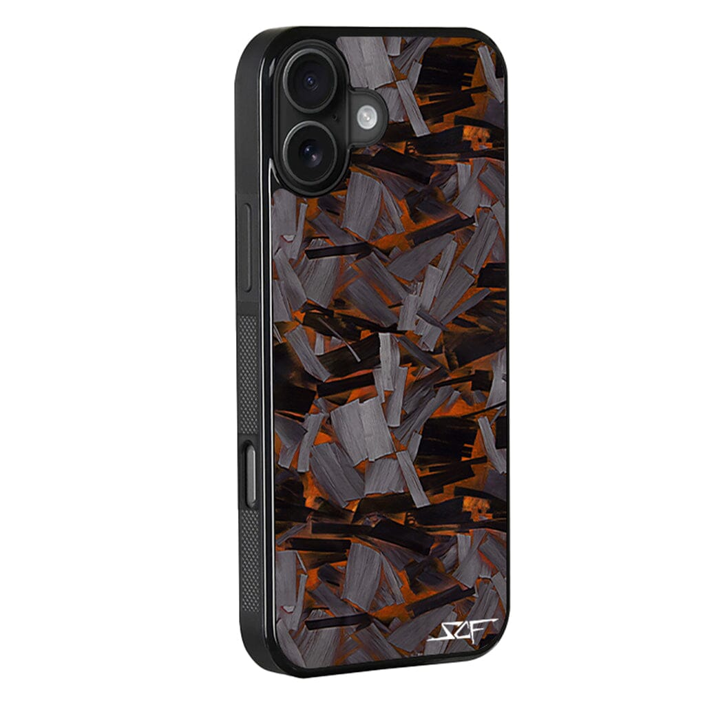 iPhone | Orange Lava Forged Carbon Fiber Phone Case | CLASSIC Series