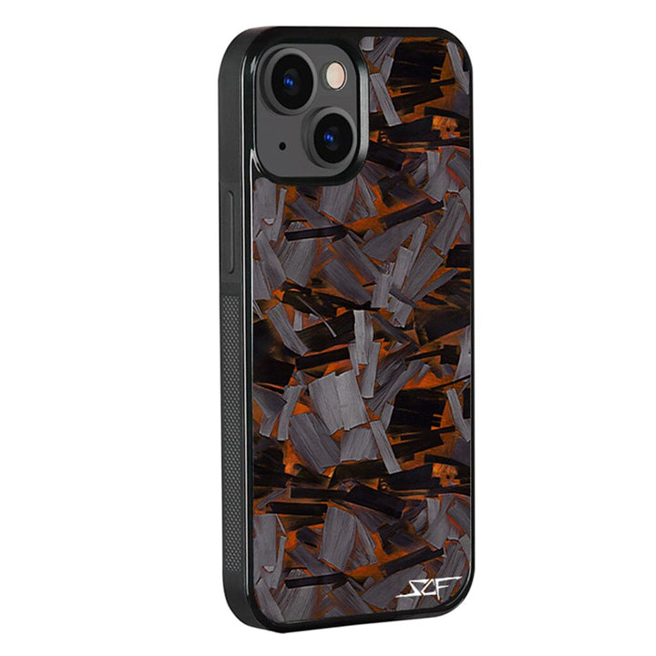 iPhone | Orange Lava Forged Carbon Fiber Phone Case | CLASSIC Series