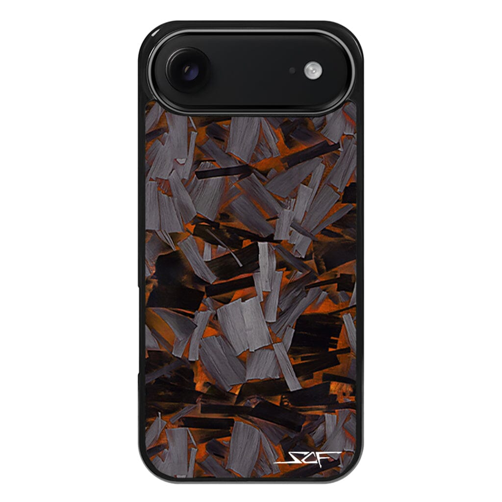 iPhone | Orange Lava Forged Carbon Fiber Phone Case | CLASSIC Series