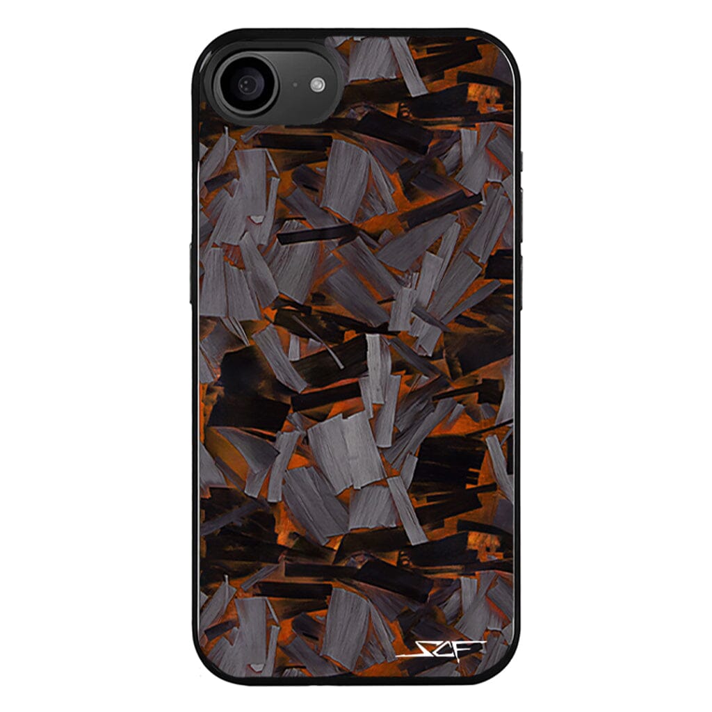 iPhone | Orange Lava Forged Carbon Fiber Phone Case | CLASSIC Series
