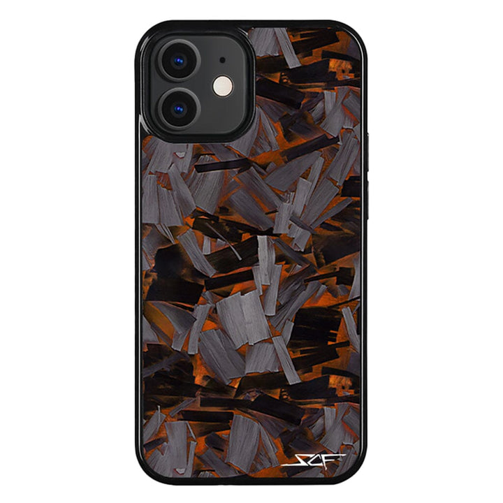 iPhone | Orange Lava Forged Carbon Fiber Phone Case | CLASSIC Series