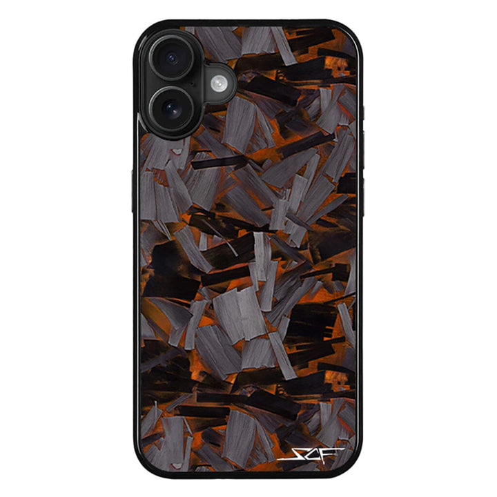 iPhone | Orange Lava Forged Carbon Fiber Phone Case | CLASSIC Series