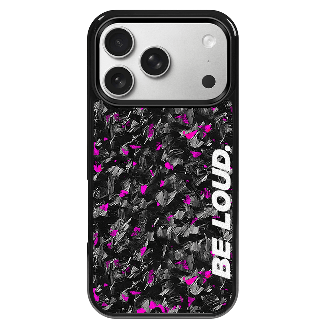 iPhone | Purple Flake Real Forged Carbon Fiber Case | BE LOUD. x SCF