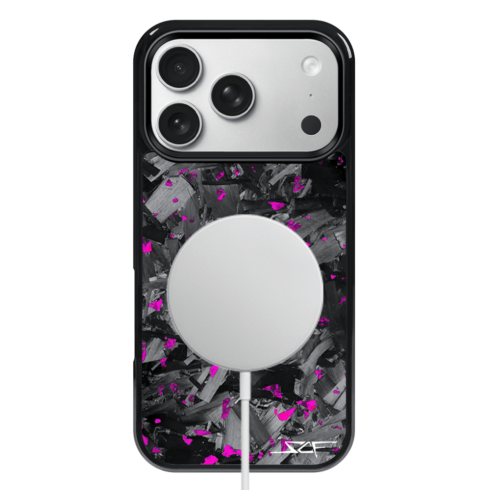 iPhone | Purple Flake Real Forged Chunk Carbon Fiber Phone Case | CLASSIC Series
