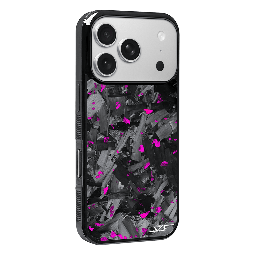 iPhone | Purple Flake Real Forged Chunk Carbon Fiber Phone Case | CLASSIC Series
