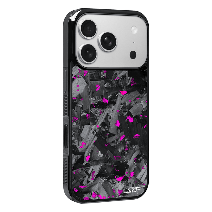 iPhone | Purple Flake Real Forged Chunk Carbon Fiber Phone Case | CLASSIC Series