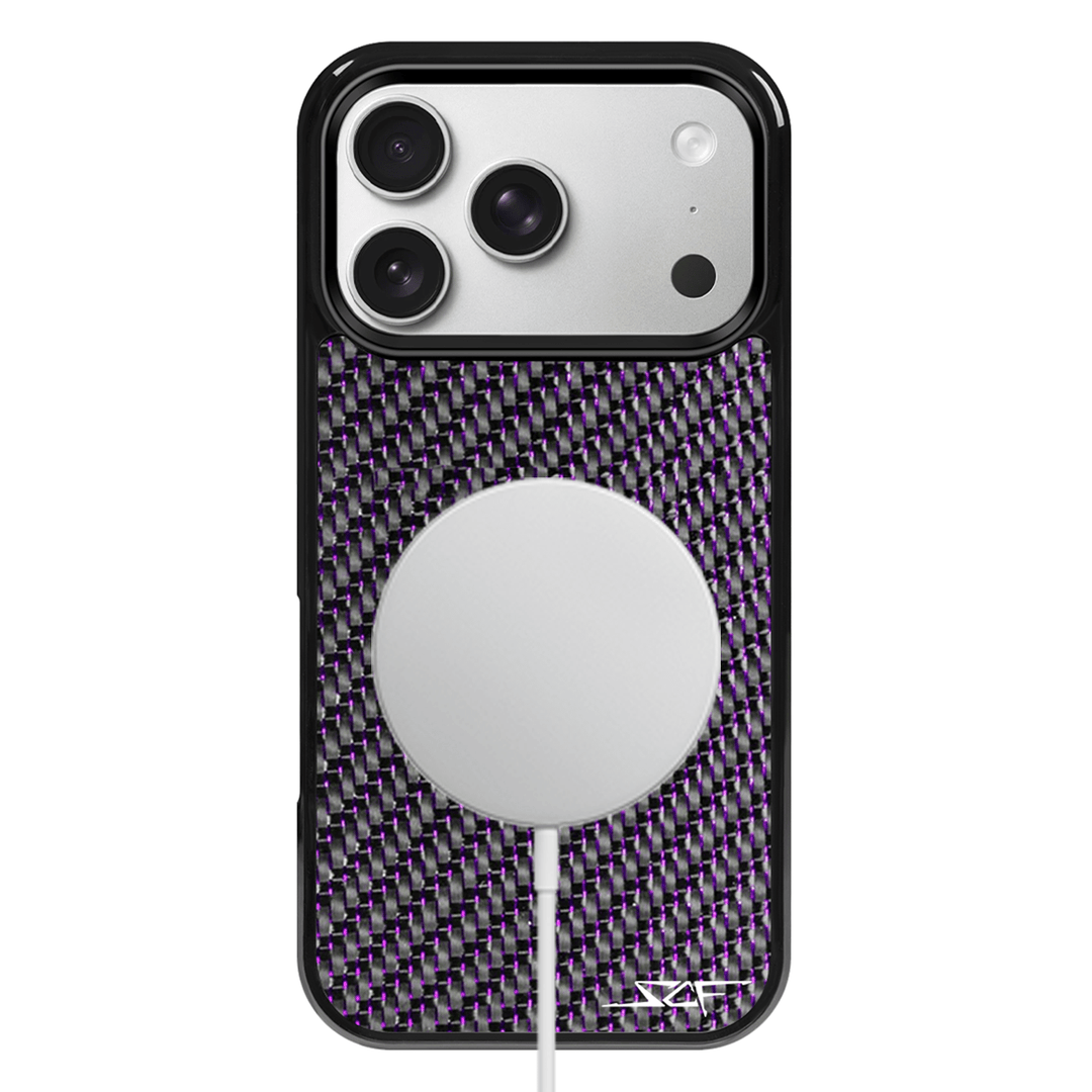 iPhone | Purple Lace Real Carbon Fiber Phone Case | CLASSIC Series