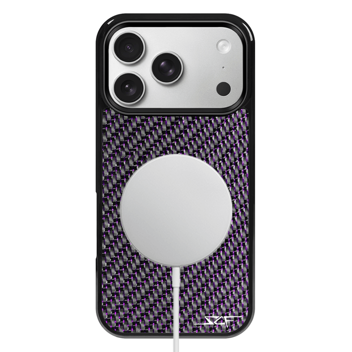 iPhone | Purple Lace Real Carbon Fiber Phone Case | CLASSIC Series