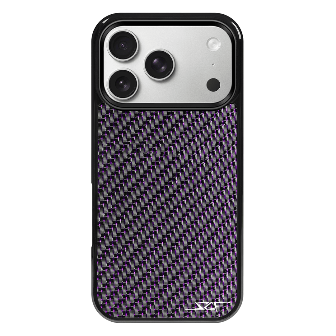 iPhone | Purple Lace Real Carbon Fiber Phone Case | CLASSIC Series