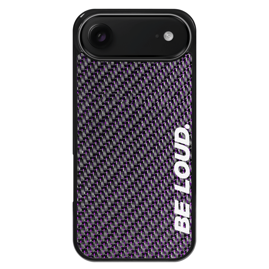 iPhone | Purple Lace Real Forged Carbon Fiber Case | BE LOUD. x SCF