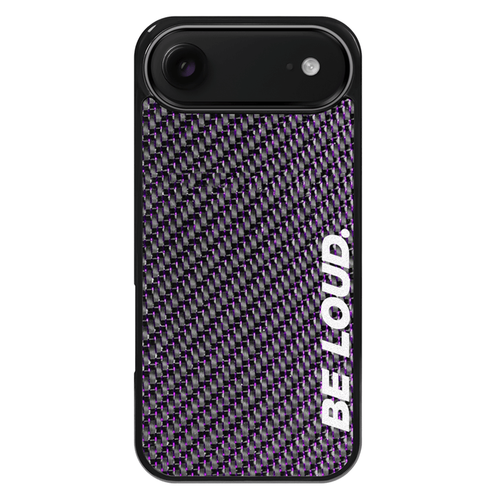 iPhone | Purple Lace Real Forged Carbon Fiber Case | BE LOUD. x SCF