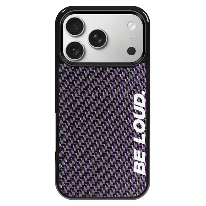 iPhone | Purple Lace Real Forged Carbon Fiber Case | BE LOUD. x SCF
