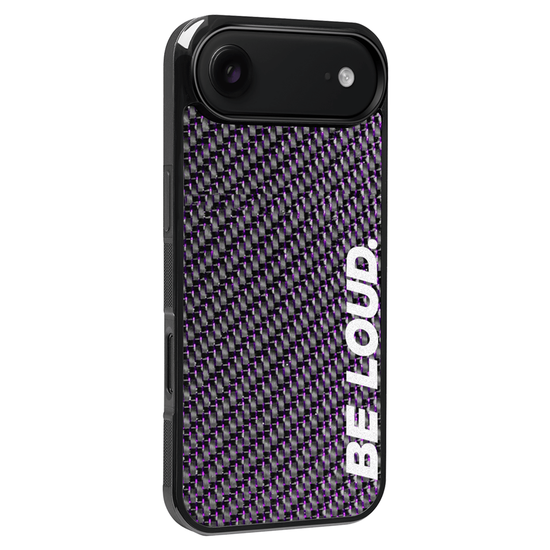 iPhone | Purple Lace Real Forged Carbon Fiber Case | BE LOUD. x SCF