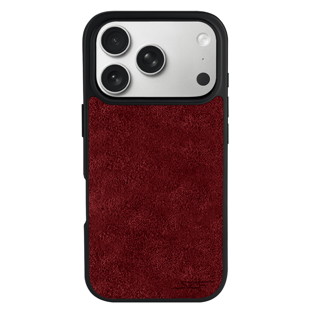 iPhone | Red Alcantara Case | CLASSIC Series