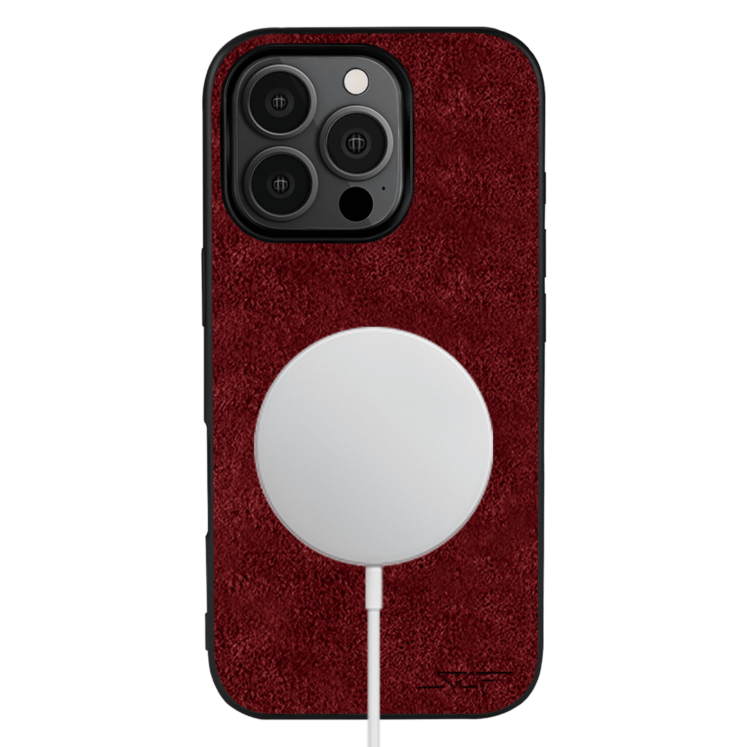 iPhone | Red Alcantara Case | CLASSIC Series
