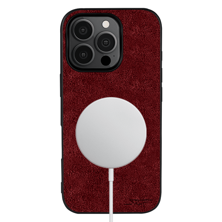 iPhone | Red Alcantara Case | CLASSIC Series