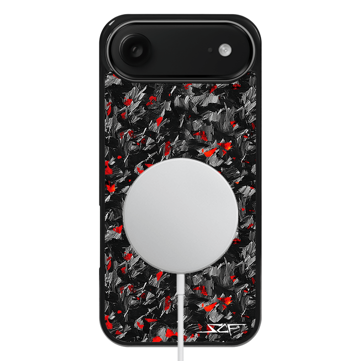 iPhone | Red Flake Real Forged Carbon Fiber Phone Case | CLASSIC Series