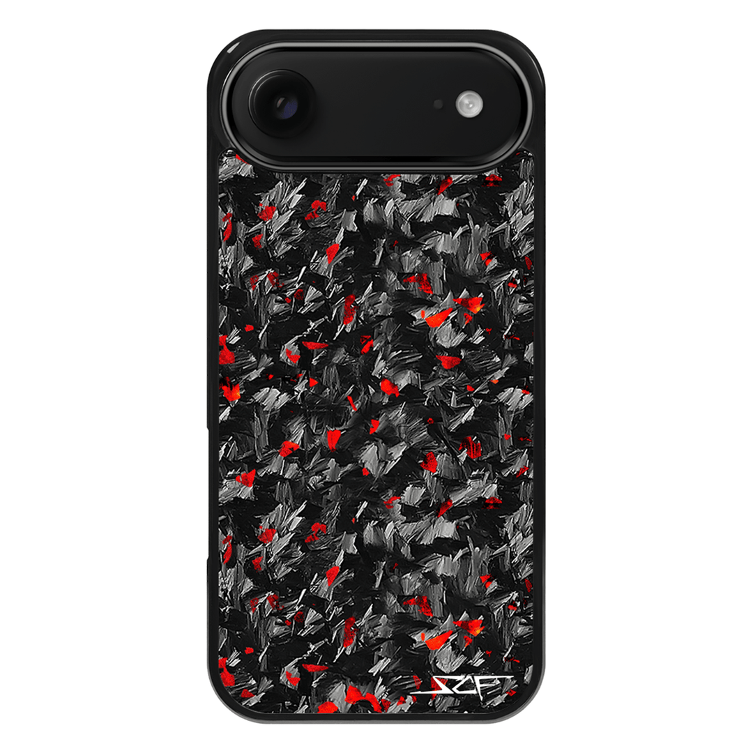 iPhone | Red Flake Real Forged Carbon Fiber Phone Case | CLASSIC Series