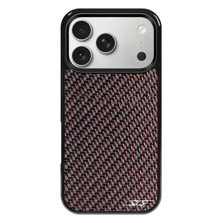 iPhone | Red Lace Real Carbon Fiber Phone Case | CLASSIC Series