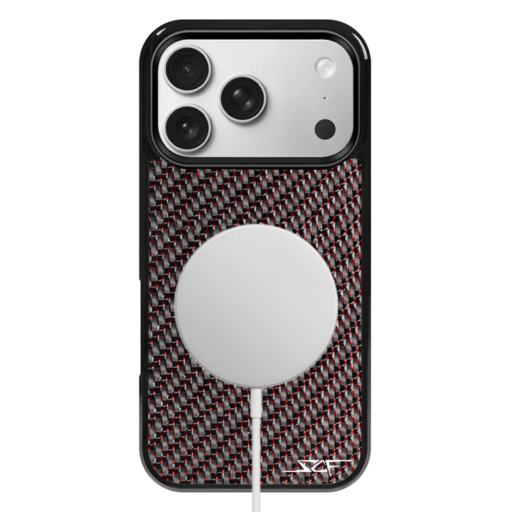 iPhone | Red Lace Real Carbon Fiber Phone Case | CLASSIC Series