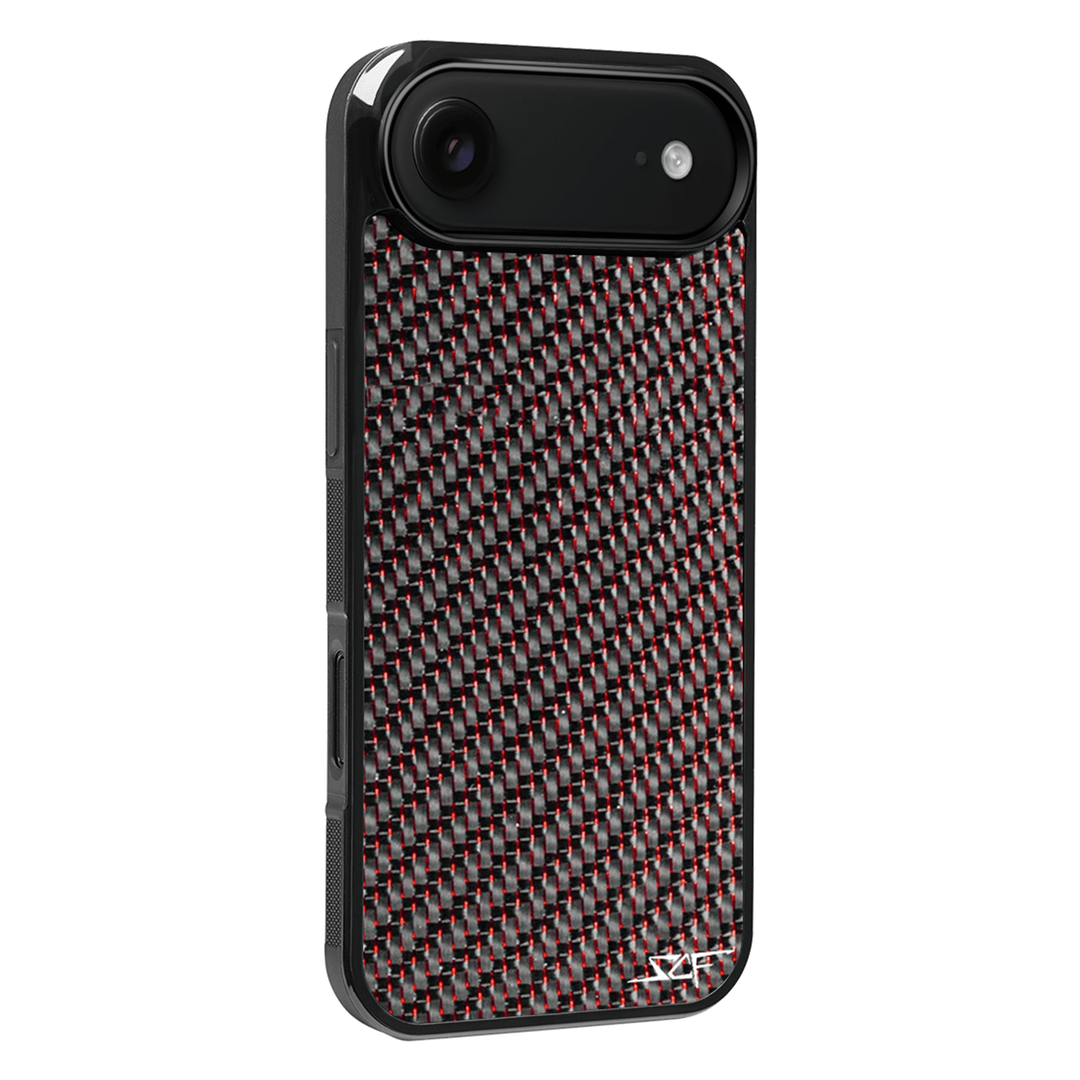 iPhone | Red Lace Real Carbon Fiber Phone Case | CLASSIC Series