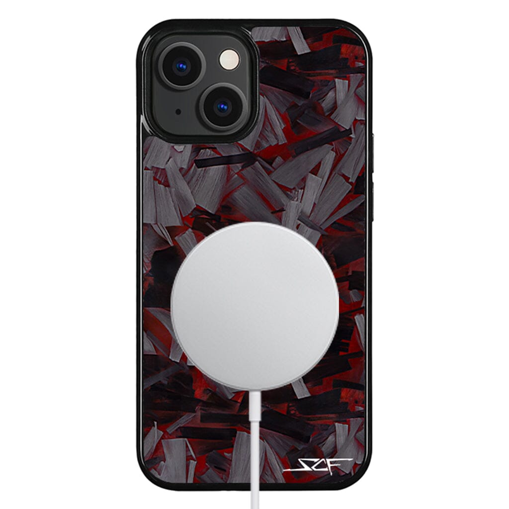 iPhone | Red Lava Forged Carbon Fiber Phone Case | CLASSIC Series
