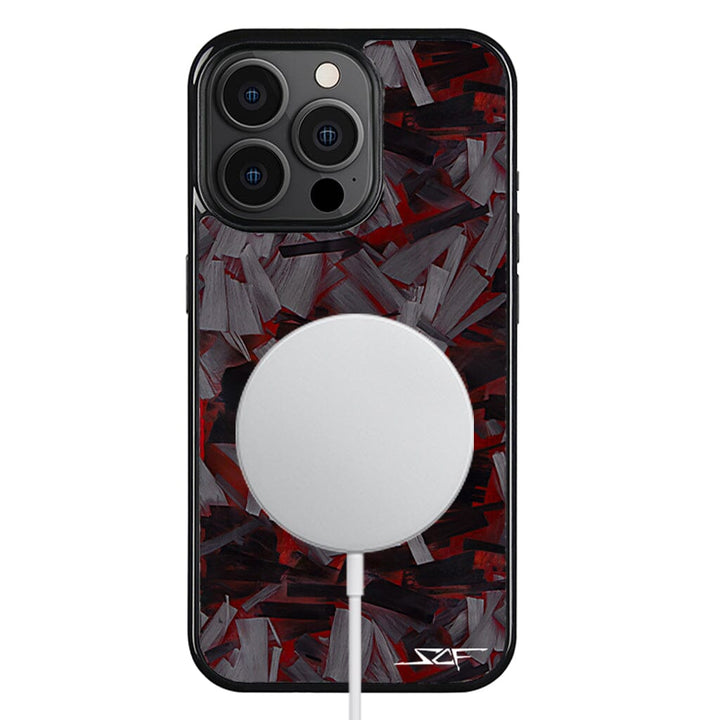 iPhone | Red Lava Forged Carbon Fiber Phone Case | CLASSIC Series