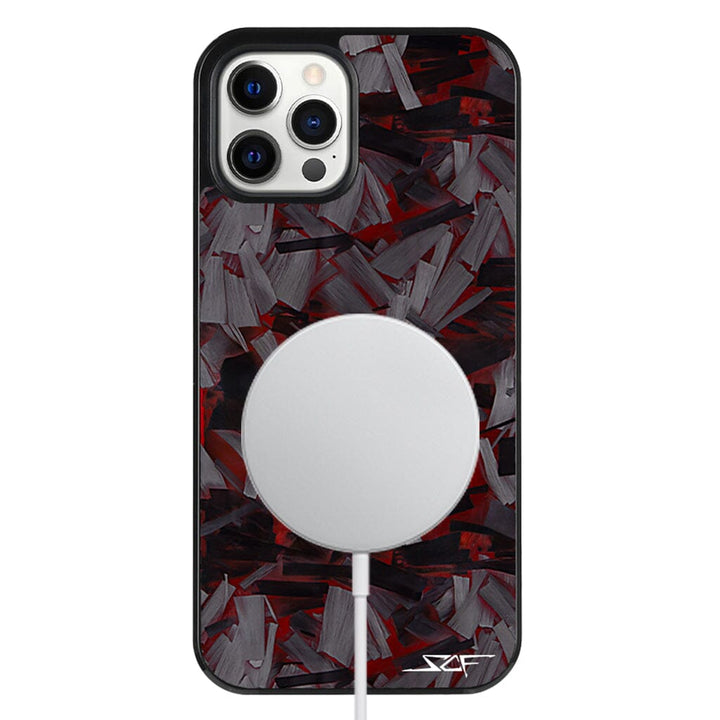 iPhone | Red Lava Forged Carbon Fiber Phone Case | CLASSIC Series