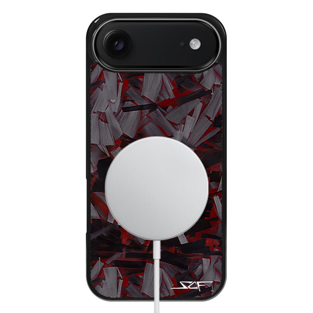 iPhone | Red Lava Forged Carbon Fiber Phone Case | CLASSIC Series