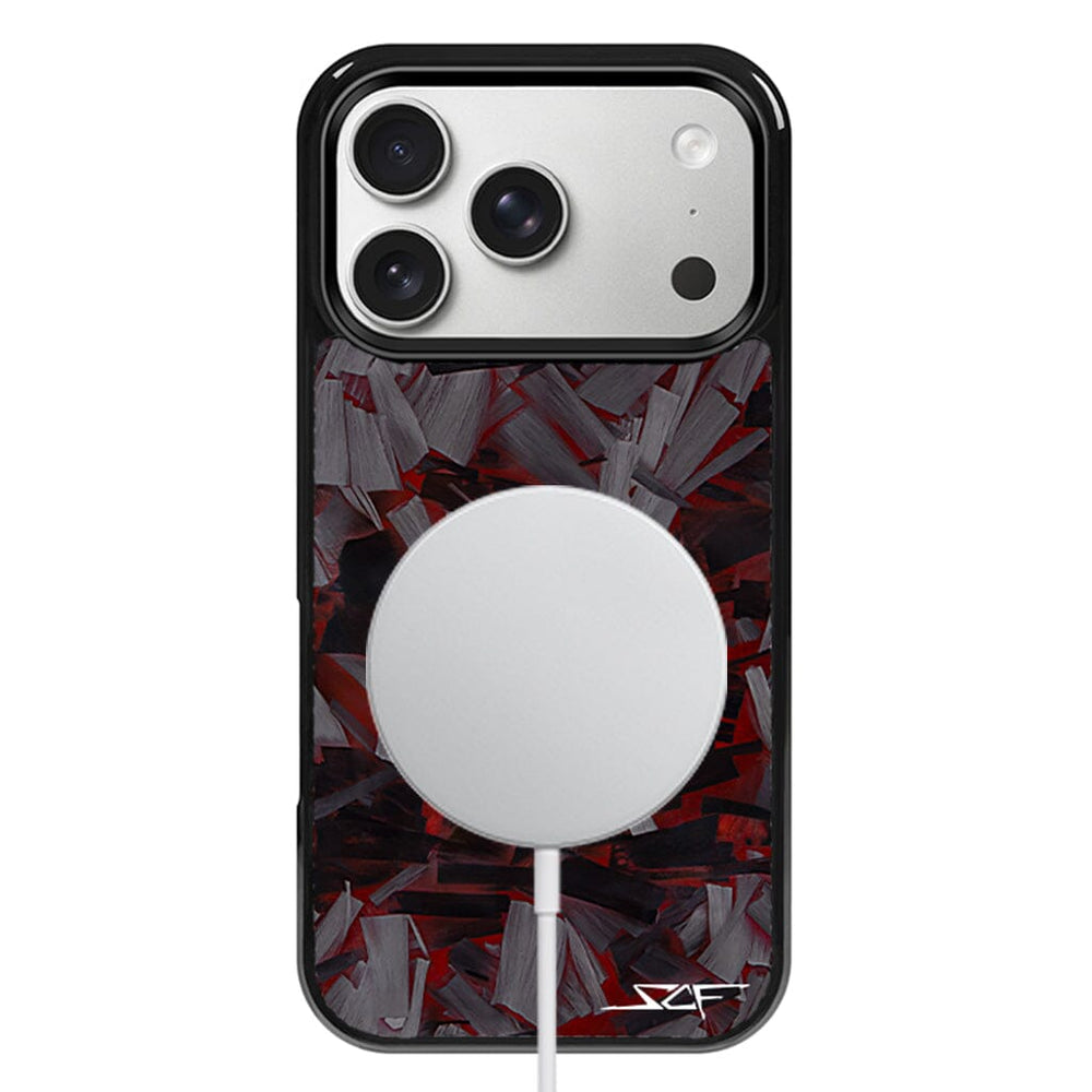 iPhone | Red Lava Forged Carbon Fiber Phone Case | CLASSIC Series