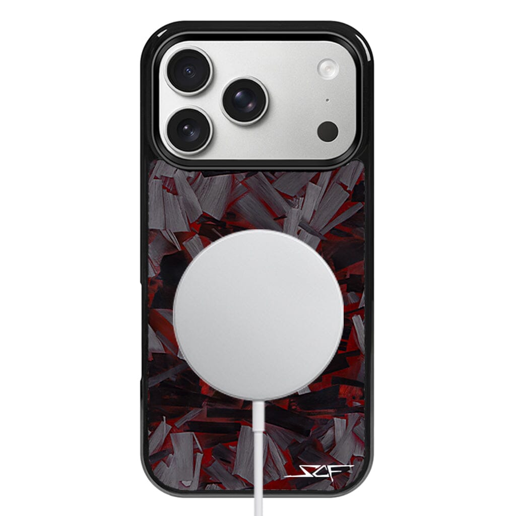 iPhone | Red Lava Forged Carbon Fiber Phone Case | CLASSIC Series
