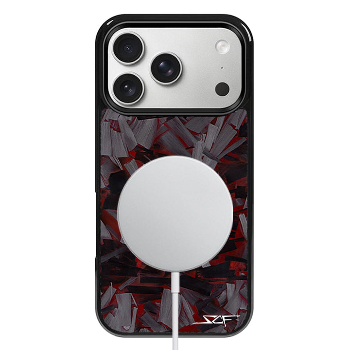 iPhone | Red Lava Forged Carbon Fiber Phone Case | CLASSIC Series