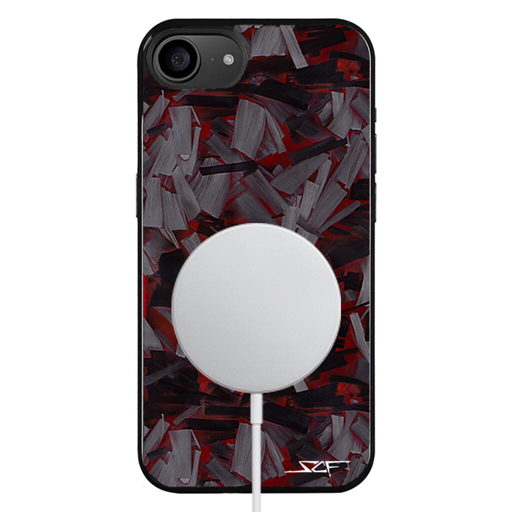 iPhone | Red Lava Forged Carbon Fiber Phone Case | CLASSIC Series
