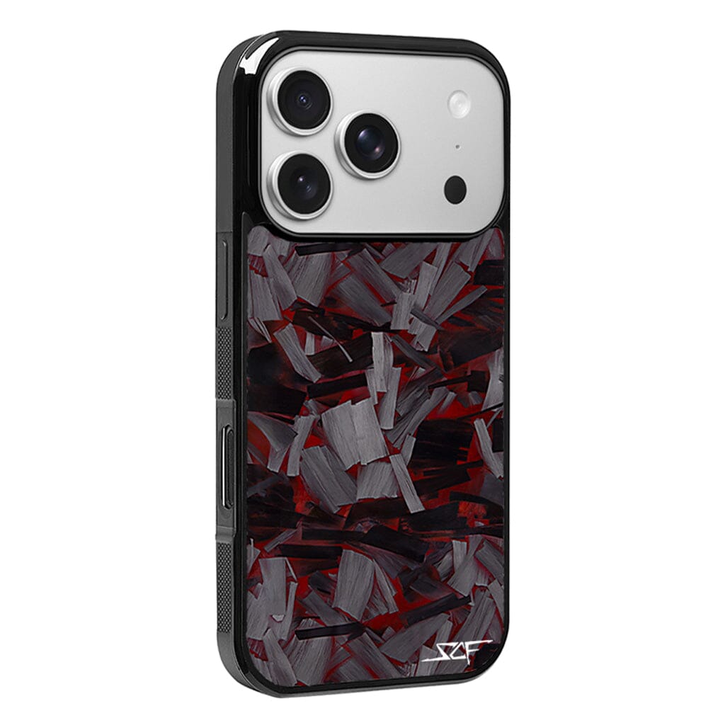 iPhone | Red Lava Forged Carbon Fiber Phone Case | CLASSIC Series